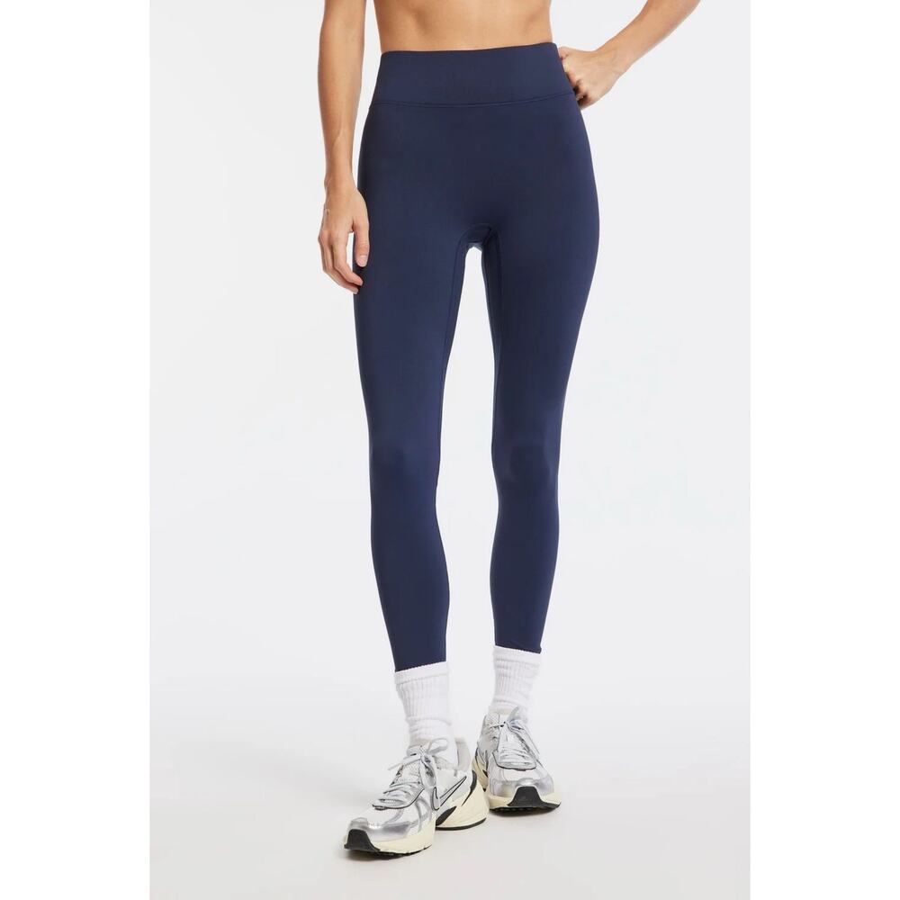 Carbon38 Navy Blue High Rise Full Length Leggings Size Small